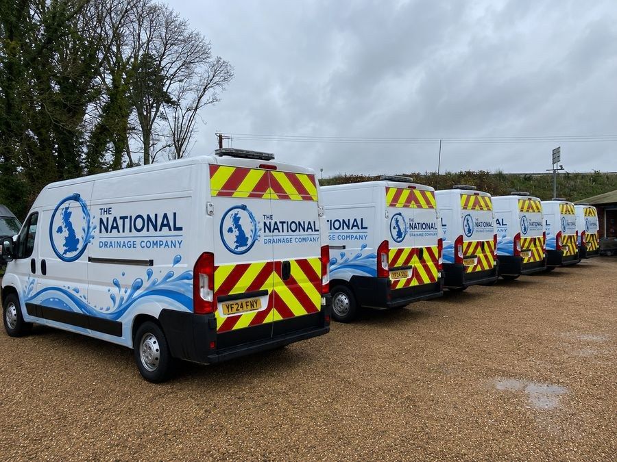 The National Drainage Company fleet covering the UK